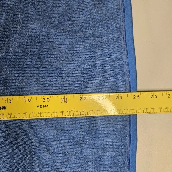 Patagonia Womens Better Sweater Large Fleece Pullover Blue 1/4 Zip - Picture 10 of 11